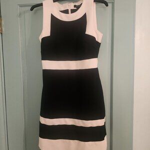 White House Black Market Color Block Sheath Dress